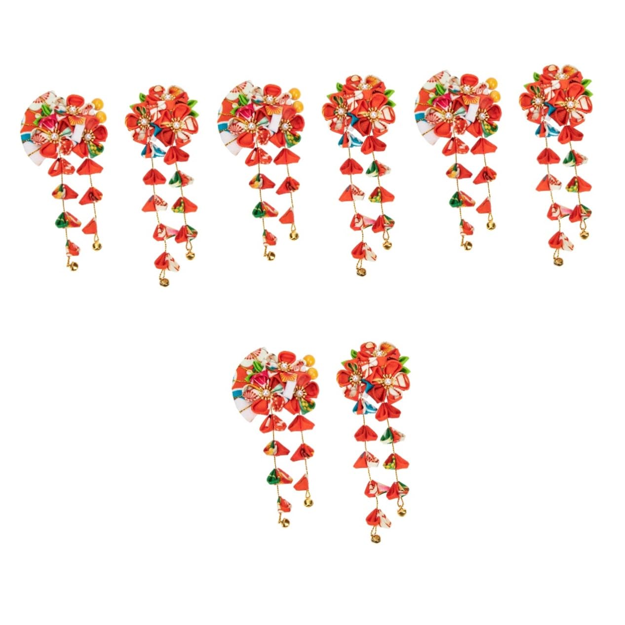 DOITOOL 8stücke Haarschmuck Mit Blumen-fan Haarnadeln Elegante Haarclips Aus Hochwertigem Material Für Frauen Für Hochzeiten Fotoshootings Und Täglichen Gebrauch