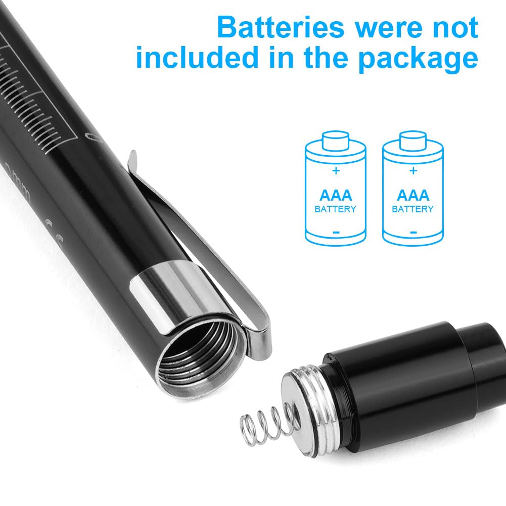 Flintronic Diagnostic Medical Penlight, Rechargeable LED Pen Torch With Pupil Gauge And Clip, First Aid Pupil Gauge Doctors Nurses Medical Pen Light Medical Equipment (Blcak, Digital Display - View #5
