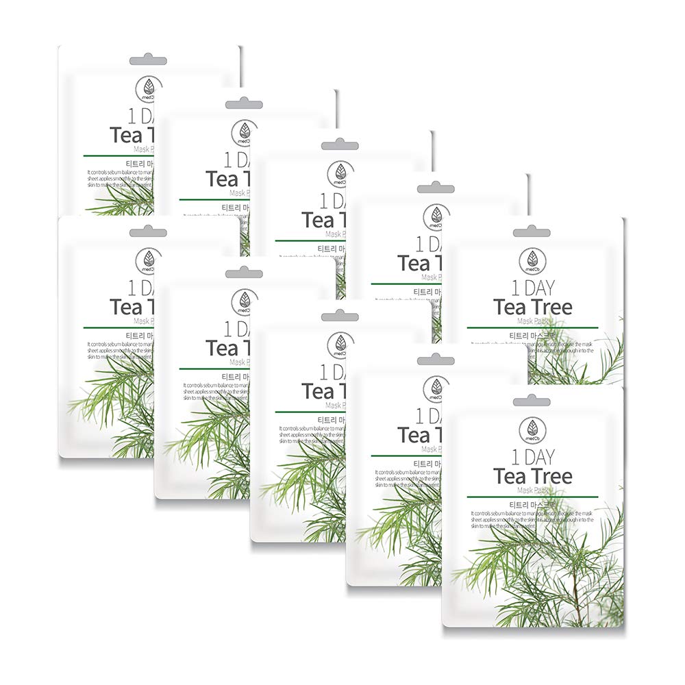 MED B 1 Day Aloe Vera Mask Pack, 10 pcs