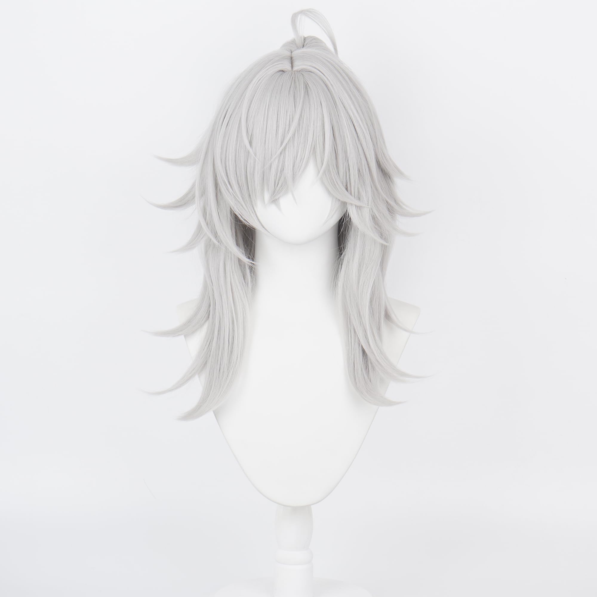 Silver White Tiger Clip Ponytail Long Heat Resisitant Synthetic Hair for Women Men Halloween Comic Con Replacement Wigs - Image 3