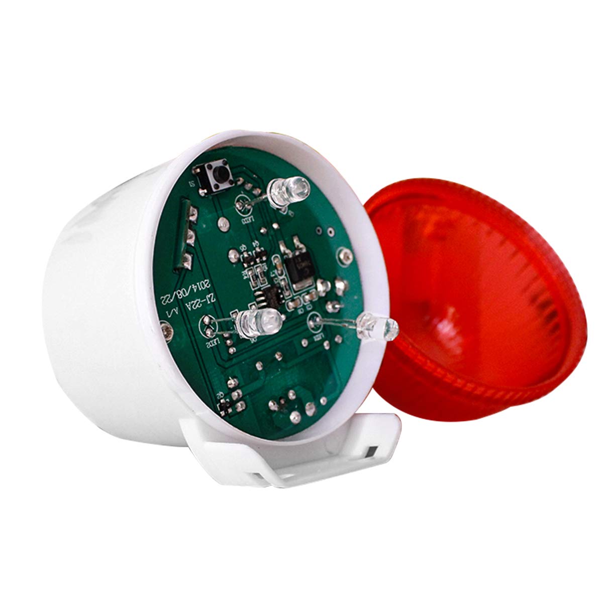 Retekess TH103 Alarmsystem, 3 LED Blitz Sicherheitsalarm, 110 dB Lärm, Anrufsystem mit Zugseil für Lager, Einkaufszentrum, Schule, Fabrik (2 Tasten + 2 Empfänger)