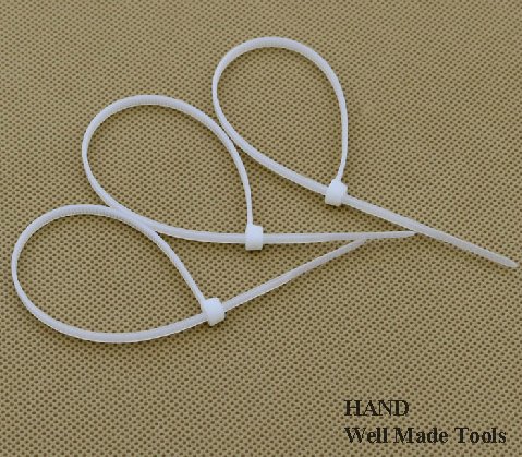 500 Fascette Nylon Per Cablaggio 4x150mm - Bianche, Autobloccanti, Per Ufficio E Casa - 4