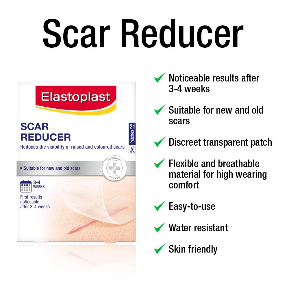 Elastoplast Scar Reducer Plasters (21 Pieces), Quick and Convenient
