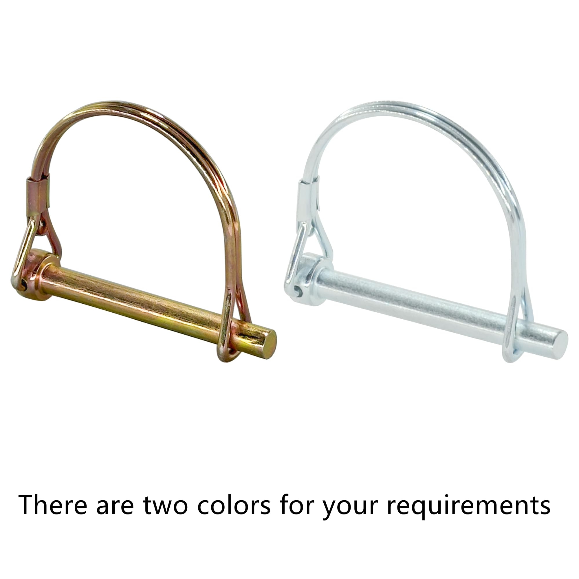 Tow Hitch Pin 2 Pack Trailer Coupler Pin, 3/8 X 2-3/4 In (9.5 Mm X 70 Mm) Heavy Duty Trailer Hitch Pin Square Safety Locking Pins Wire Lock Pins For Towing, Farm - Foto 7