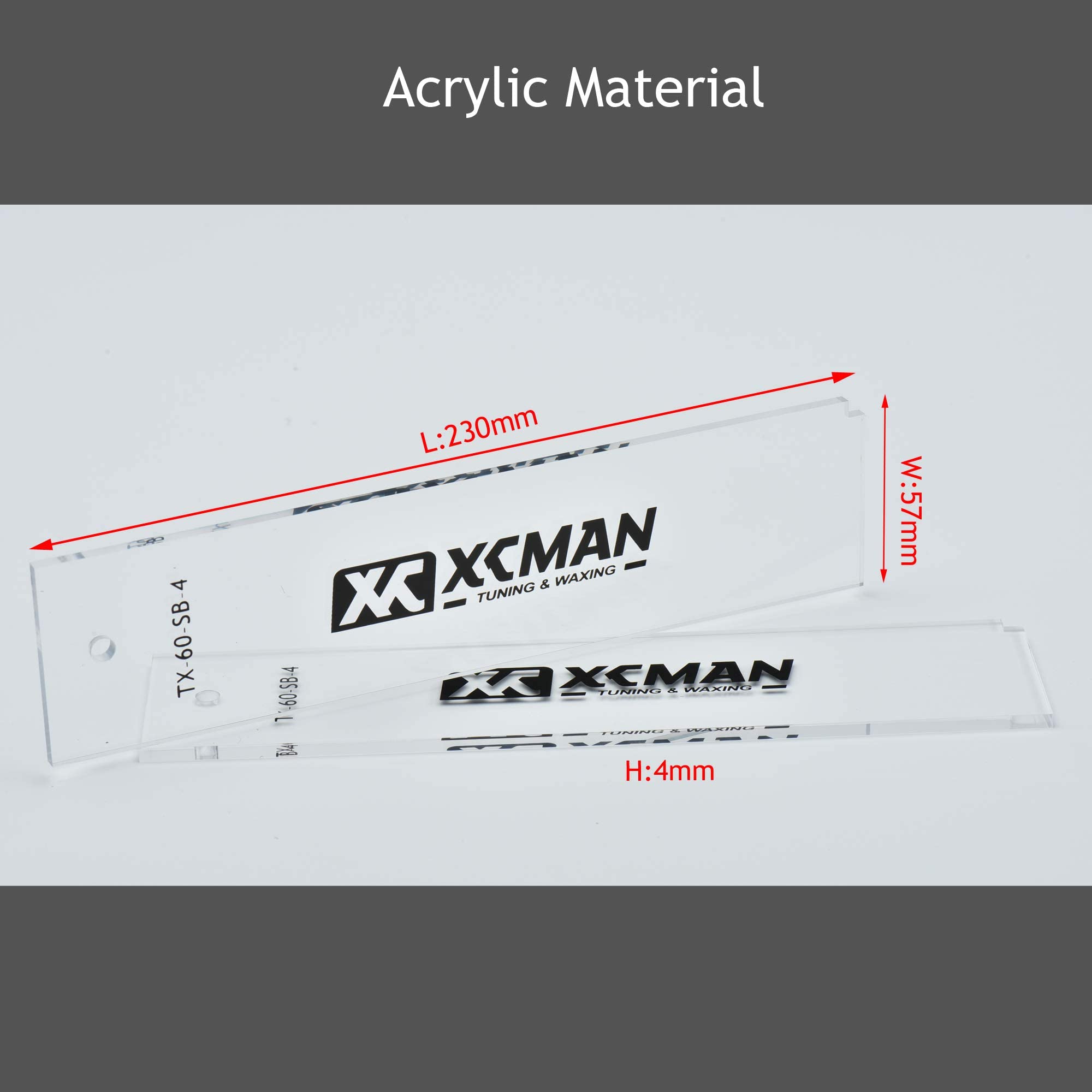 XCMAN Lot de 2 grattoirs en plastique pour skis alpins et snowboard