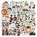 Produktbild Zhenzhiao 50Pcs Anime Haikyu PVC Wasserfest Aufkleber Vinyl Sticker Aufkleber No-Duplicate für Auto, Gepäck, Computer, Heim Dekor Ventilatoren Geschenke - Haikyuu