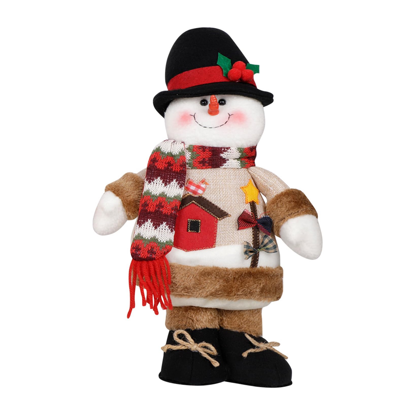 Elnwnnkc Snowman User Friendly Christmas With Reindeer Standing Figure Festival Indoor Outdoor Home Decors And Reindeer Festival Collectible