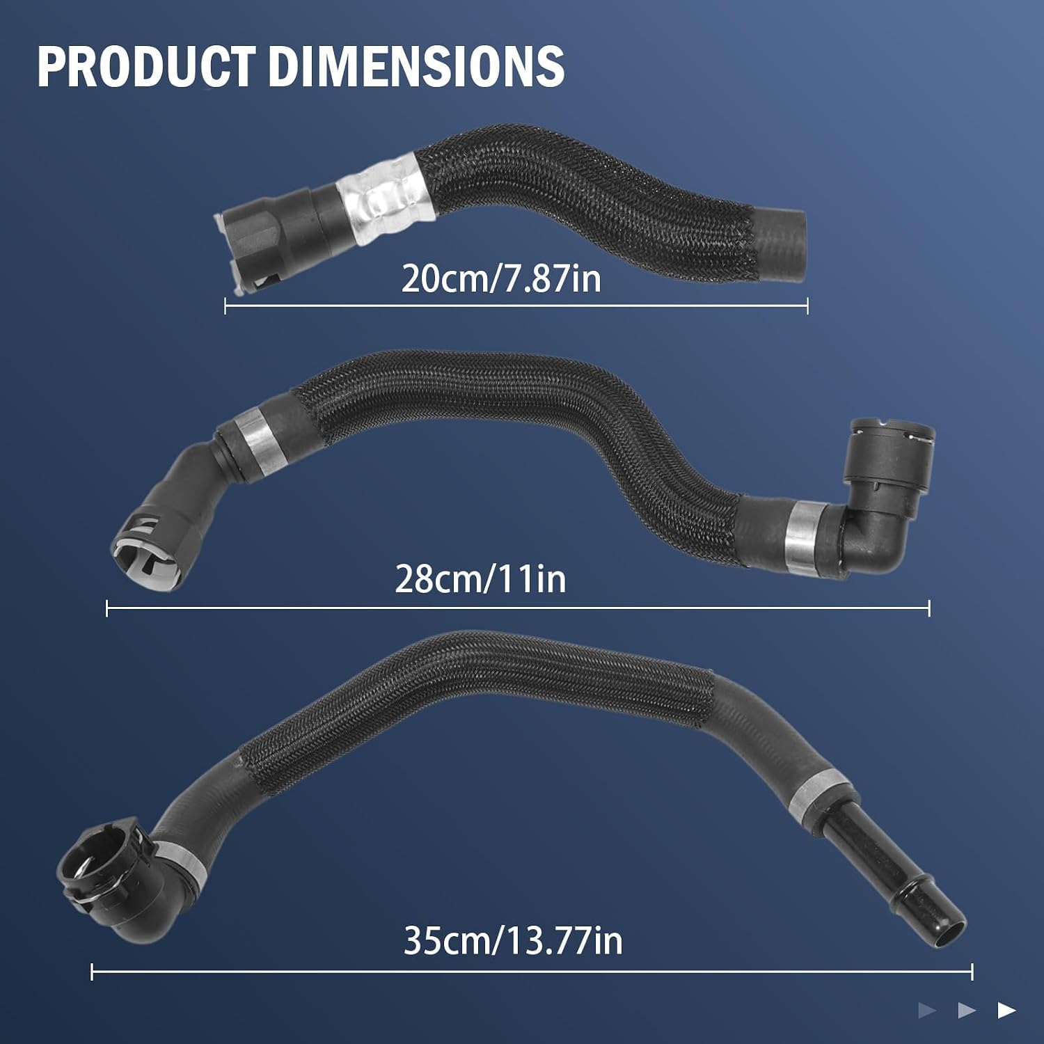 68199254AB HVAC Heater Hose Kit fits Grand Cherokee 2014-2018 200 2015-2017 Heater Hose Connector Replace 68104972AA 52014624AA 68192082AA 68199254AA