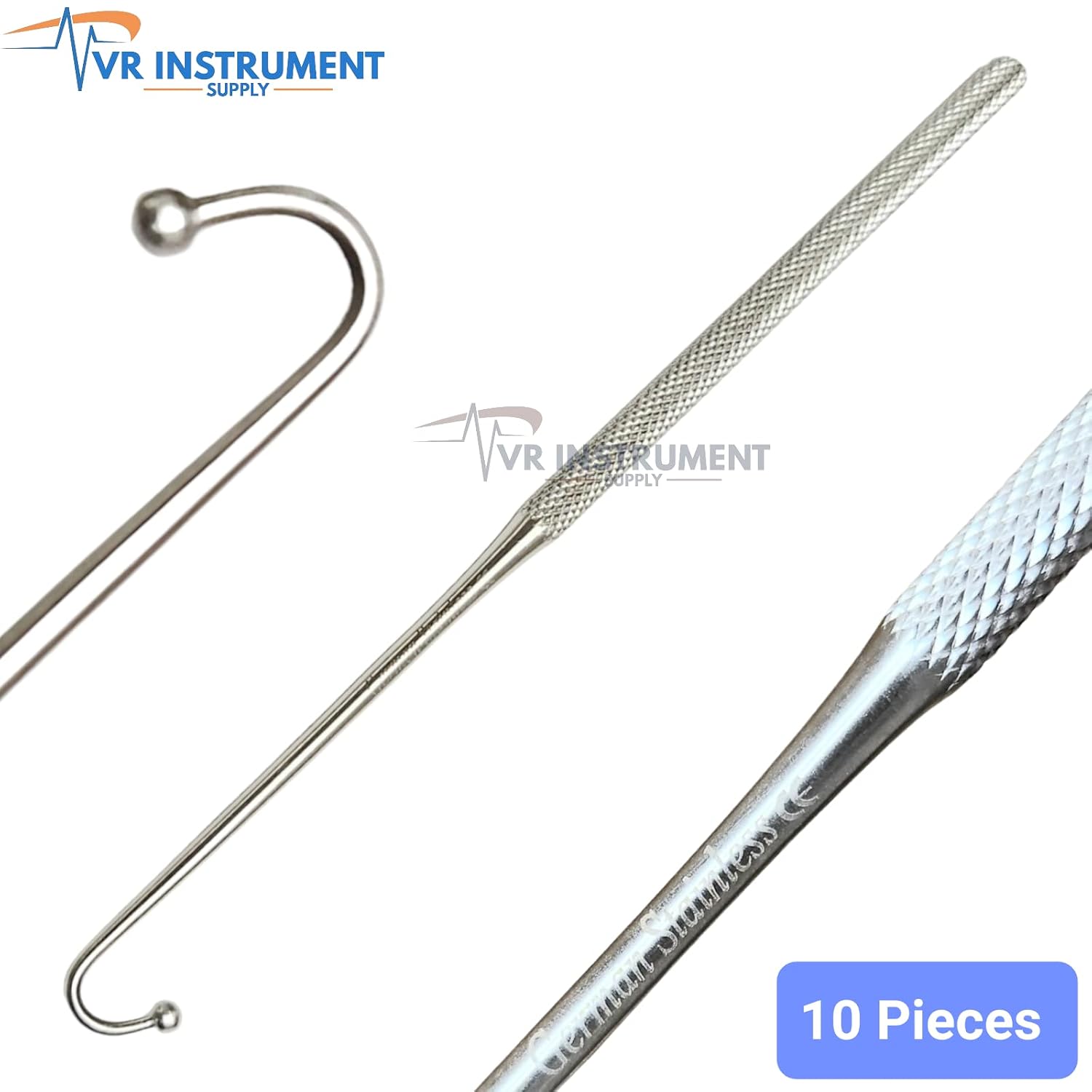 Spay Snook Hook 6.5" Animal Uterus Ovaries Removal Veterinary Surgical Instruments German Stainless CE 10 Pcs