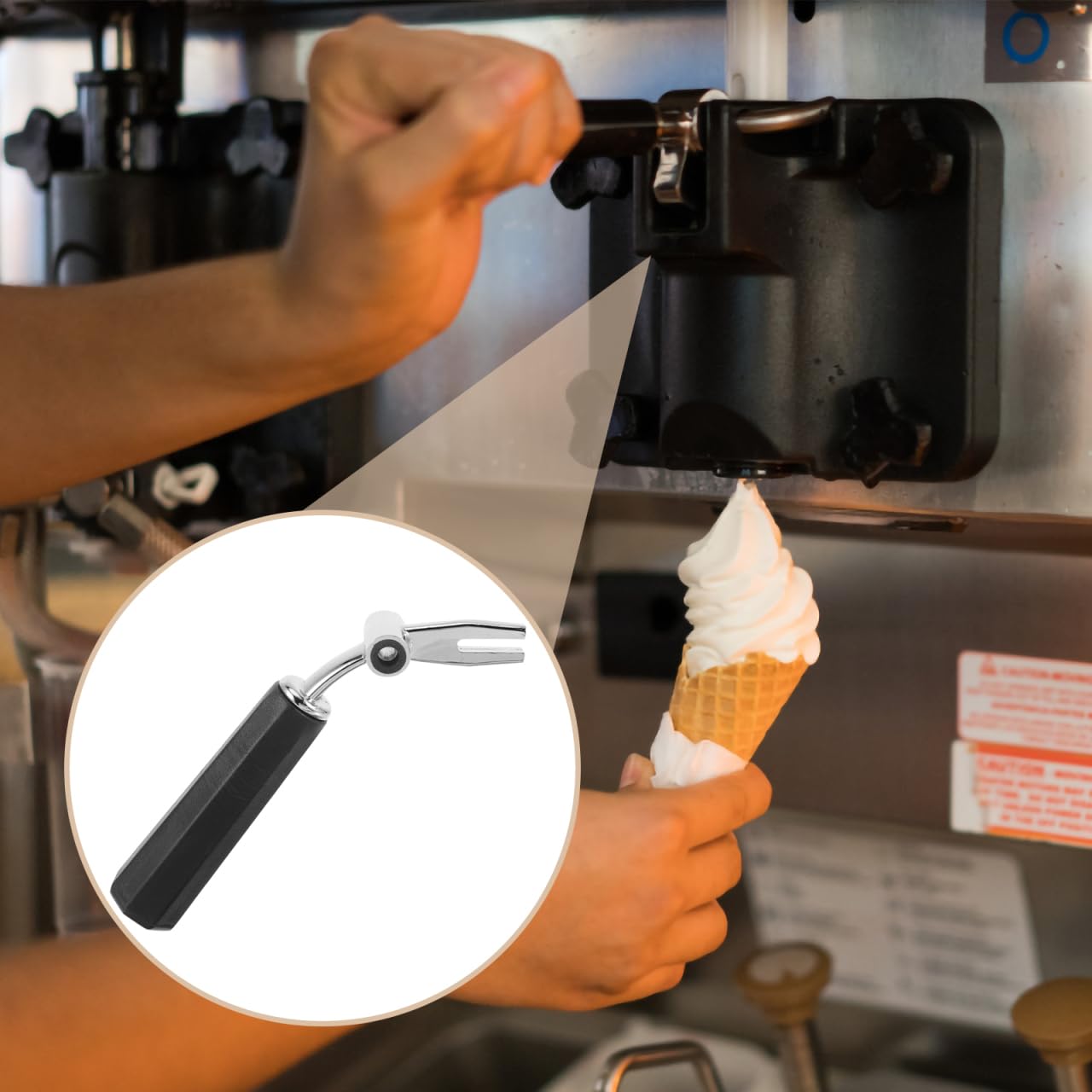 Eismaschinen Griff Hebel Ersatzteil Für Große Speiseeismaschine Aus Metall Und Kunststoff Verstellbarer Bediengriff Zur Präzisen Eiszubereitung Einfach Montage