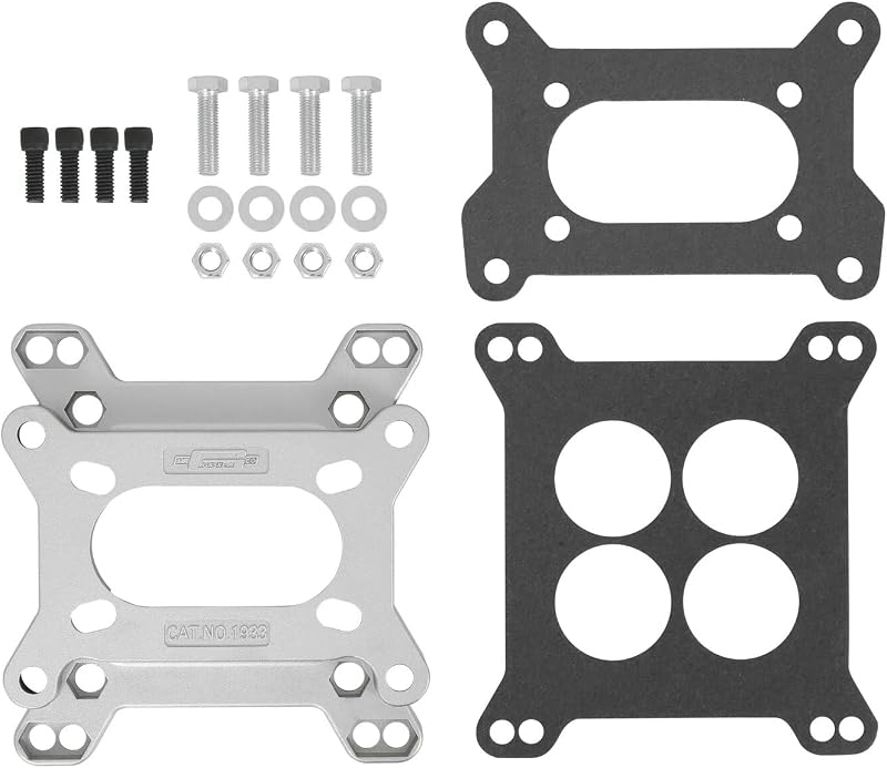 Adaptador de carburador Mr. Gasket 1933 para 2 barris e 4 barris – Kit