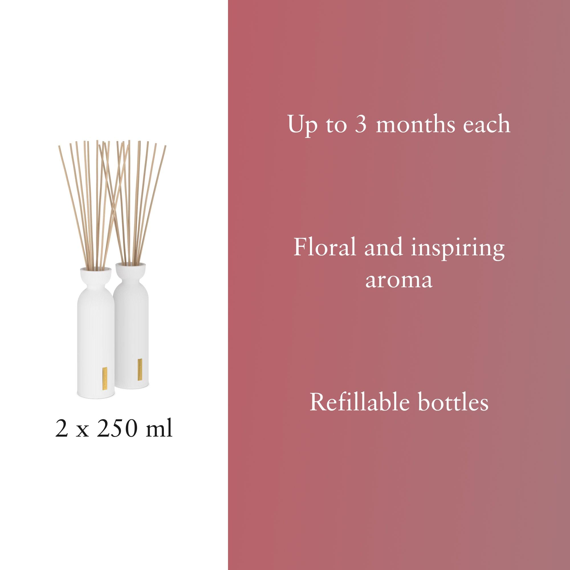 RITUALS The Ritual of Sakura – Profumatore per Ambienti con Bastoncini in Set da 2 – Diffusore Ambiente ai Fiori di ciliegio e al Latte di Riso – Diffusore aromi con Stick profumati – 2 x 250 ml