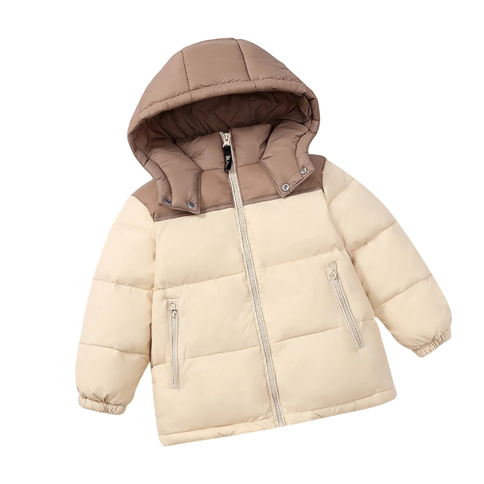 Doudoune d'hiver chaude pour garçons - Manteau rembourré en duvet épais et confortable - Vêtements d'extérieur matelassés pour l'extérieur