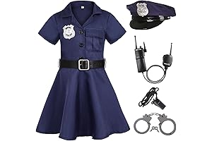 Girls Police Officer Costume - Cop Outfit for Girls Cop Dress Up