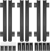 Vista 1 de ZOENHOU 3 pares de bandejas de teclado negras de 14 pulgadas, soporte de rodamiento de bolas de alta resistencia de 22 libras, bandeja