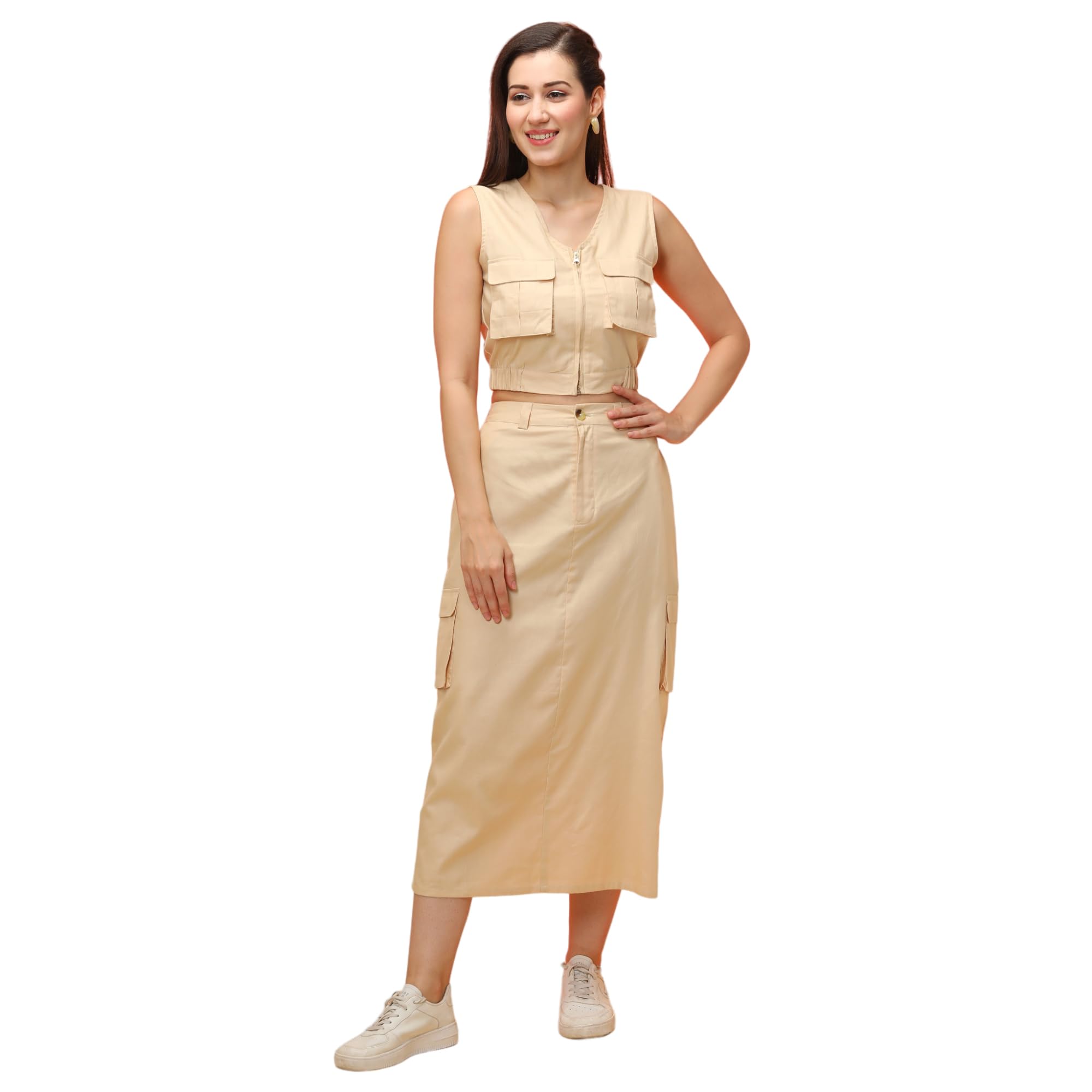 Women Multi Cuffed Sleeves Tie - Dye Effect Oversized Shirt & Pleated Shorts Co-Ord Set