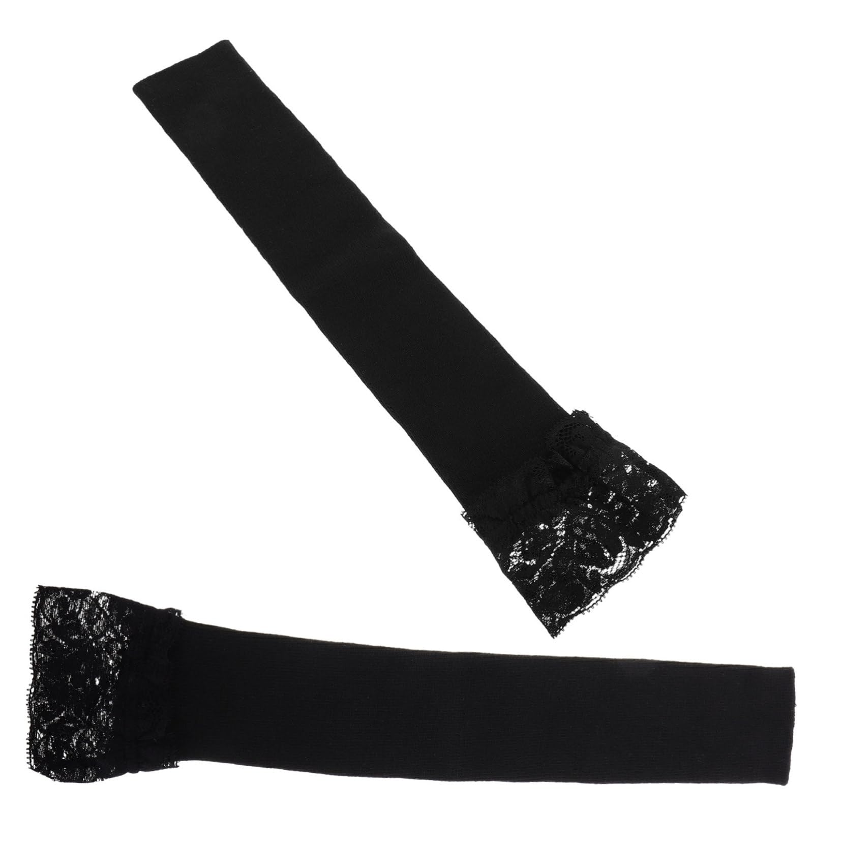 Ipetboom Women's Lace Gloves Long Knitted Lace Sleeves Open Fingers Stretchy Warm and Stylish for Everyday Use