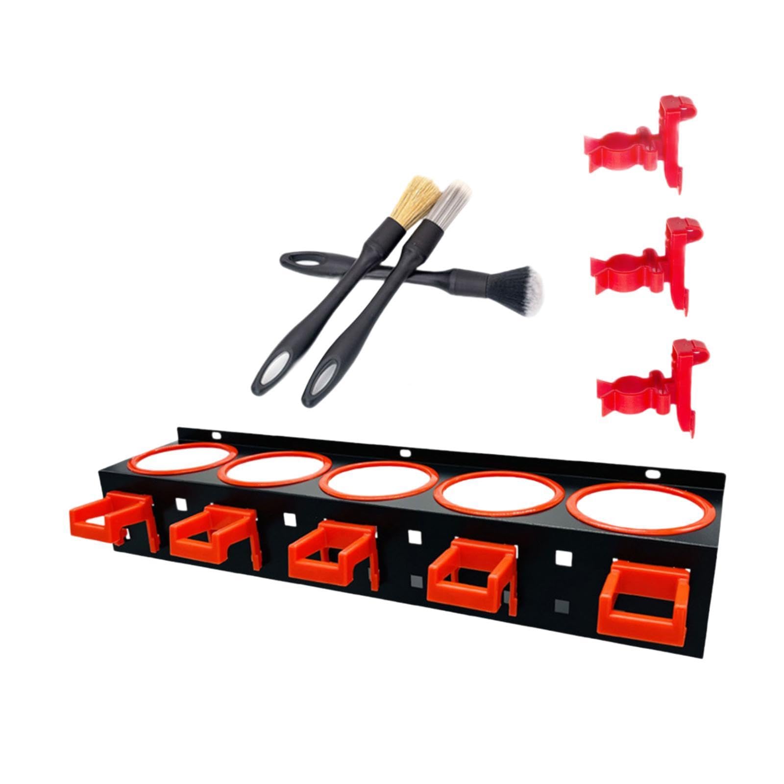 predolo Organizador de Pared para Botellas de Spray, Accesorios de Belleza para El Coche, con Ganchos. Organizador de Herramientas de Lavado de Coches Resiste