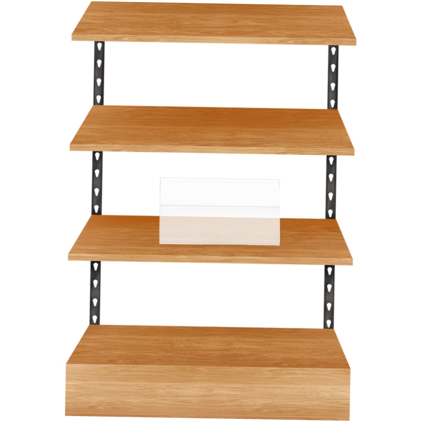 100 pièces Porte-étiquettes Transparent pour Étagère Support Plastique Réutilisable Clips Adaptables pour Affichage Prix Supermarché et Commerce de Détail