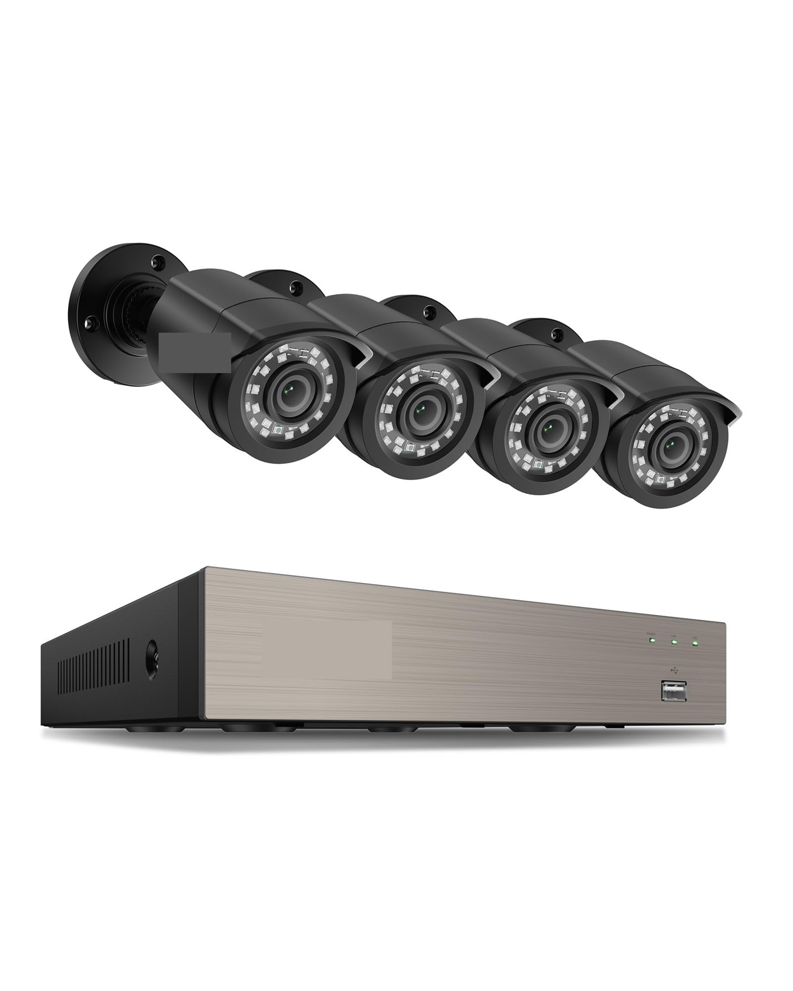 Un Ensemble DVR Filaire 1080P supplémentaire est Disponible.(2T,8CH DVR x 4 Cameras)