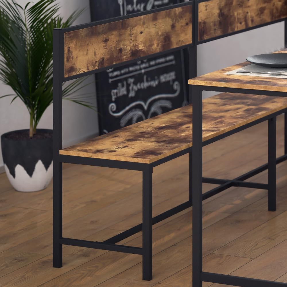 Vicco Banquette d'angle Salle à Manger Fyrk, Chêne Rustique, 195x142cm, Convient comme Solution d’Assise Peu encombrante pour Les espaces Repas