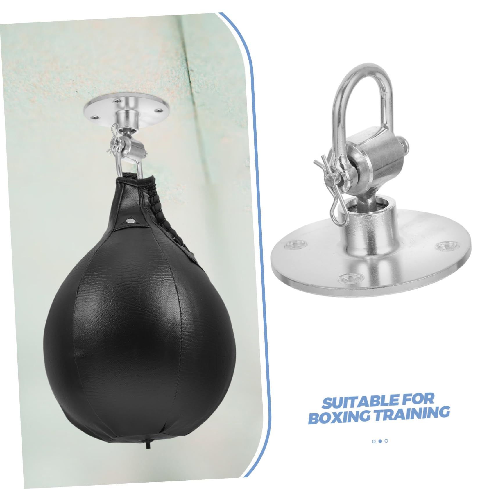 Gancho Giratorio de Hierro para Bolsa de Velocidad Espacio de 50 Mm, Compatible para Entrenamiento en Casa y Gimnasio de Boxeo