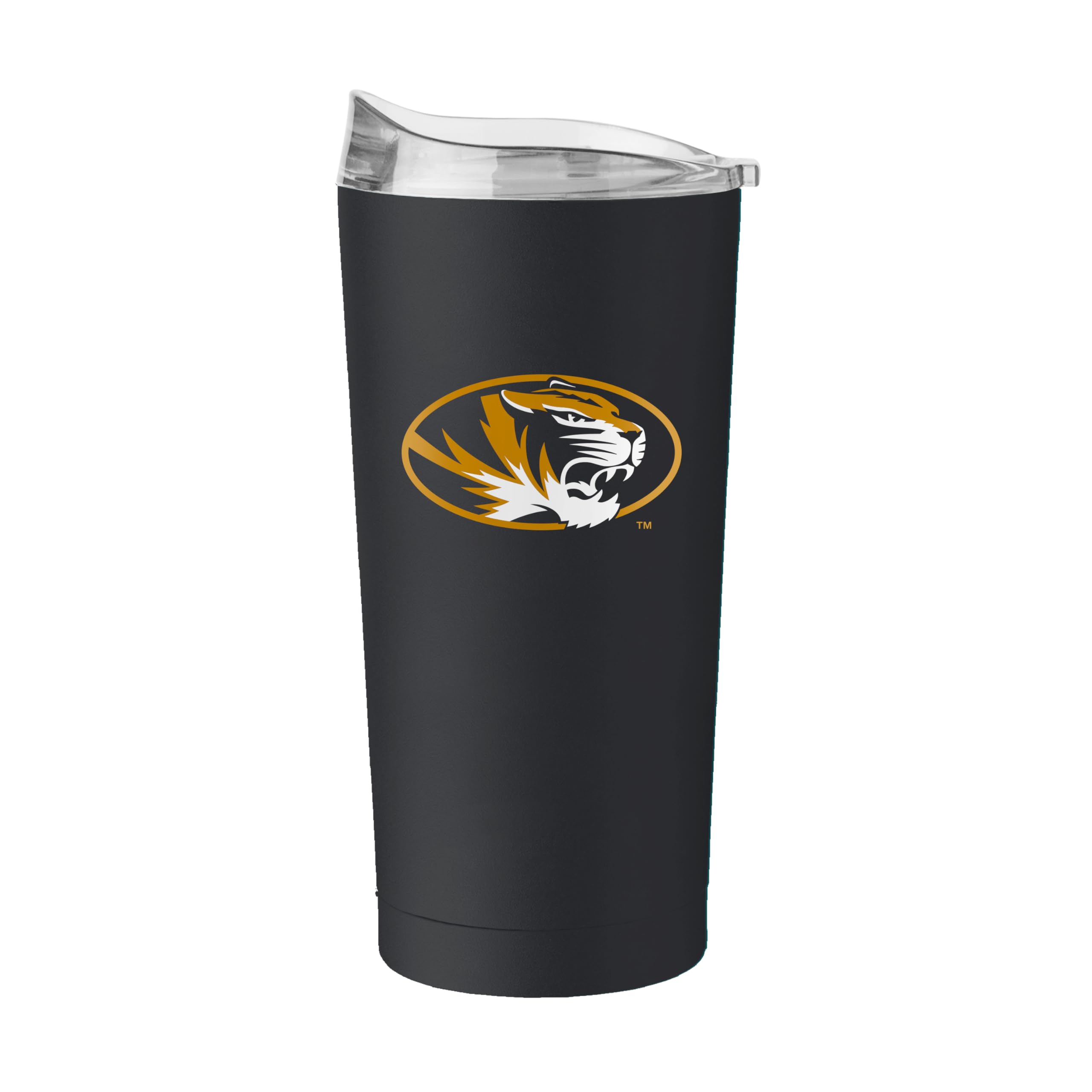 Logo Brands NCAA 20 oz Powder Coat Stainless Tumbler -Double-Wall Insulated Everday Tumbler for Hot or Cold Drinks, High Lip Lid, Team Color