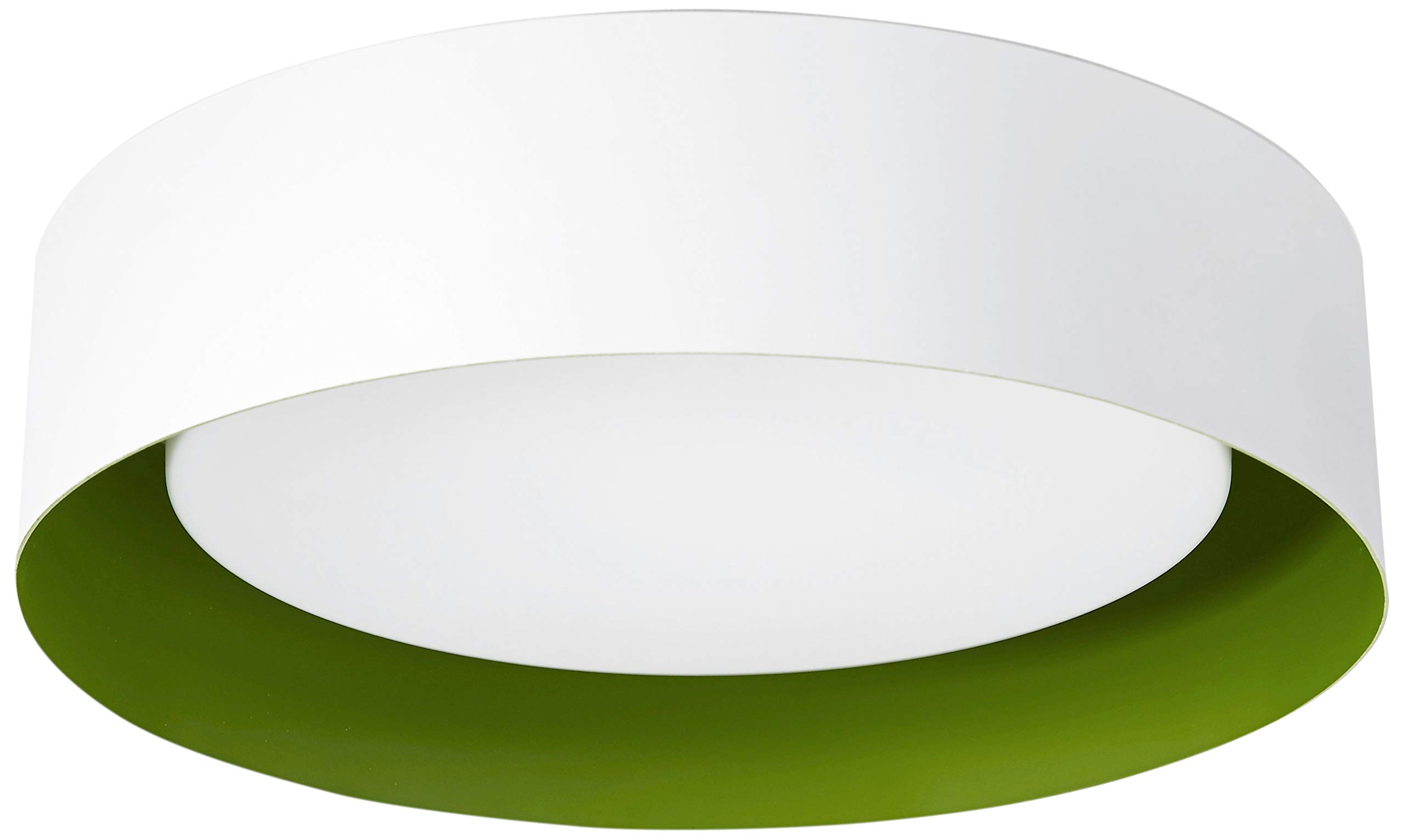 Bromi Design B4106GN Lynch Flush Mount Ceiling Light, White and Green - -  Amazon.com
