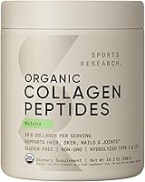 Vista 1 de Sports Research Péptidos de Colágeno Premium en Polvo y Té Verde Matcha Orgánico - Suplemento de Proteína en Polvo de Colágeno con Matcha Japonés