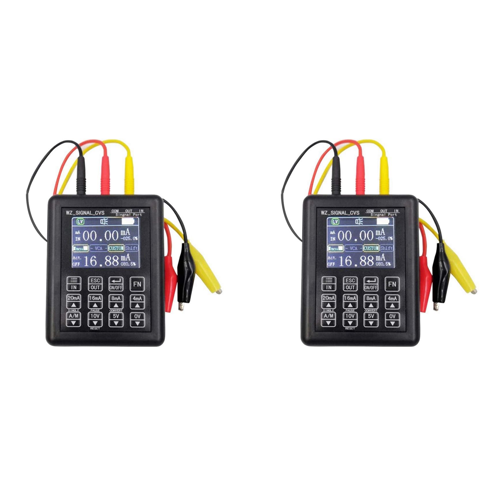 2X 4-20MA 0-10V Adjustable Signal Generator Process Controlling Signal Calibrator Constant Current Source 0-20MA