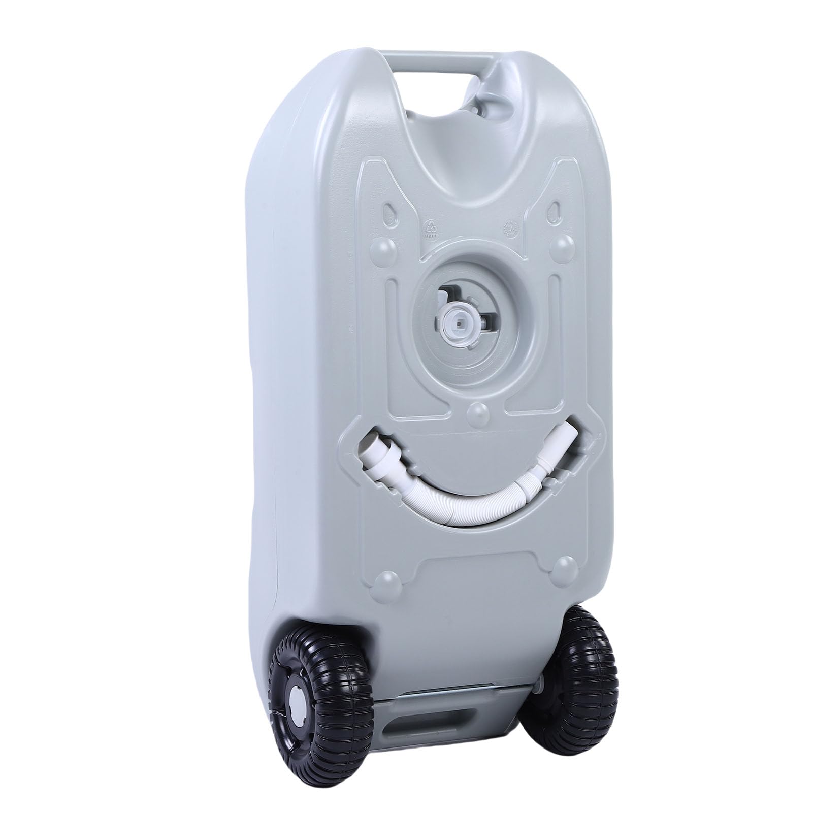 Tragbarer 10,6-Gallonen-Wassertank mit Metallgriff und Großen Rädern, Ideal für Wohnmobil-Camping und Outdoor-Aktivitäten