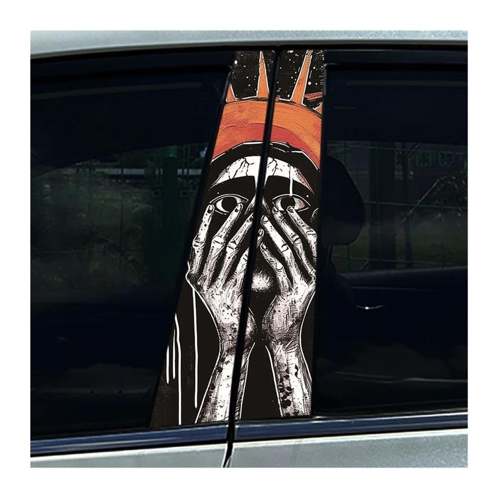 Autocollants montant B de voiture masquez rayures stickers étanches