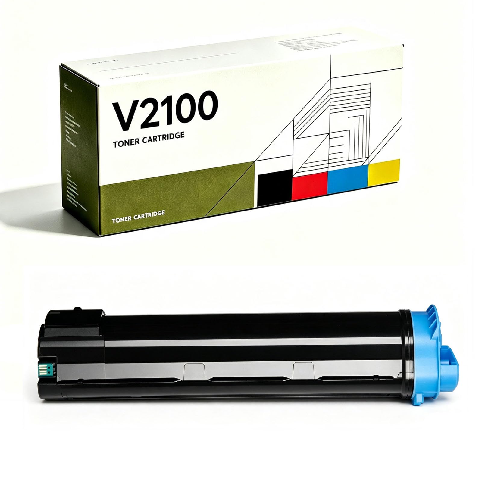 Cartuccia di toner V2100 è compatibile con stampa Versant 2100 3100 4100, con chip, alta produttività 55000 pagine, stampa trasparente, grande capacità, colori chiari e brillanti