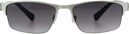 Miniatura 2 de Gafas de sol de lectura progresivas de enfoque múltiple 3 potencias en 1 rectángulo de media llanta