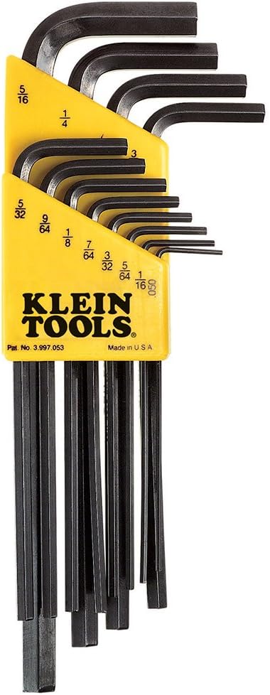 KLEIN TOOLSLLK12 L-Style Hex Key Caddy Set 12-Piece