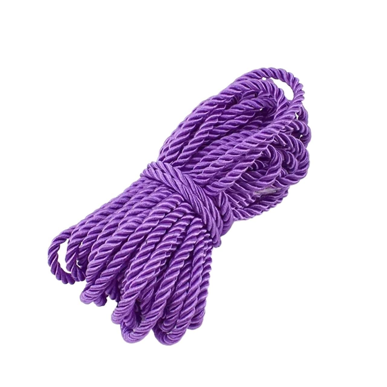 Twisted Cotton Cord 10/20M 5mm 3 Shares Twisted Cotton Nylon Cords Colorful DIY Craft Braided Decoration Rope Drawstring