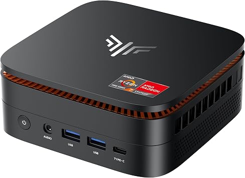 KAMRUI Hyper H1 Mini Gaming PC, AMD Ryzen 7 7735HSBeats 7640HS/6800H, 24GB LPDDR5 1TB M.2 NVMe SSD Mini PC8C/16T,up to 4.75GHz, 16MB L3 Smart Cache, Triple 4K Display/WiFi6/BT5.2/Mini Desktop PC