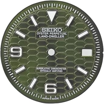 28.5mm Watch Dial Hexagon Pattern BGW9 Lume for Rolex/Seiko