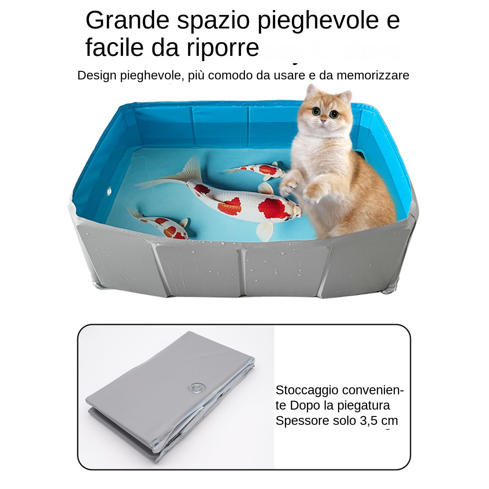 Piscina De Baño Para Mascotas Piscina Plegable De PVC Para Mascotas | Piscina Ligera Para Perros Gatos Pequeñas Medianas Grandes Y Animales Pequeños