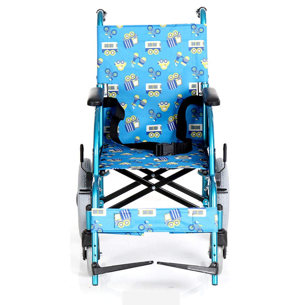 Wheelchair, Silla de Ruedas Manual Plegable Ligera Multifuncional para niños, Conveniente para Que los niños la lleven Silla de Ruedas Plegable Ultraligera Silla de Ruedas Manual Silla de RU