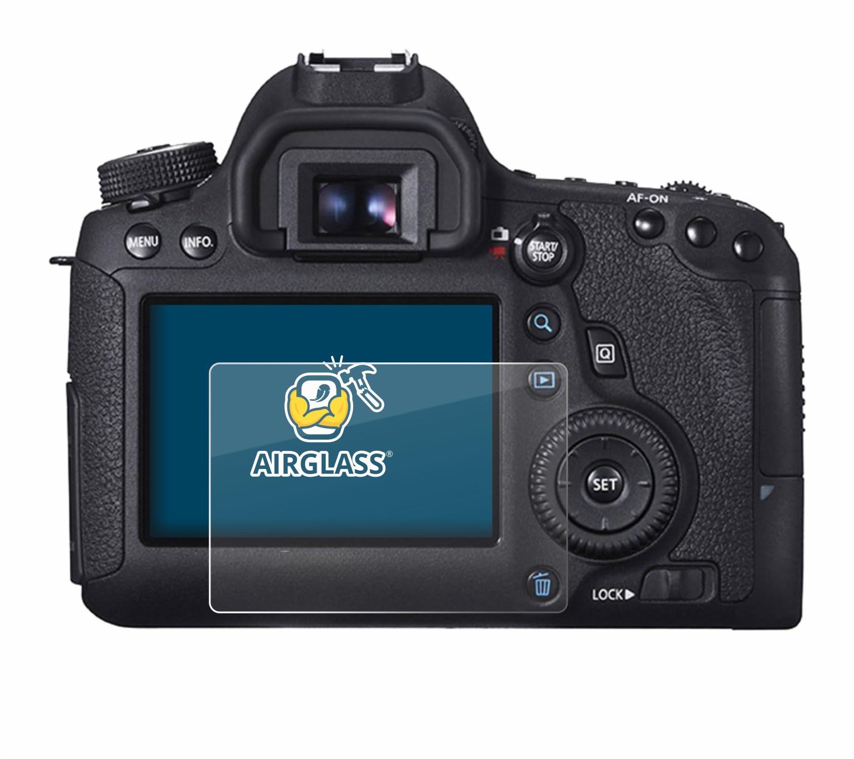 Brotect Pellicola In Vetro Ibrido AirGlass Per Canon EOS 6D – Durezza 9H E Antiriflesso