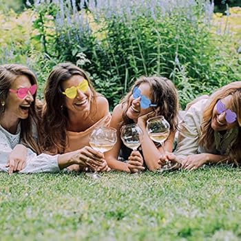 Lunettes De Fête En Forme De Cœur - Pack De 10 Couleurs - Pour Adultes Et Enfants - Accessoire Photo, Carnaval, Saint-Valentin