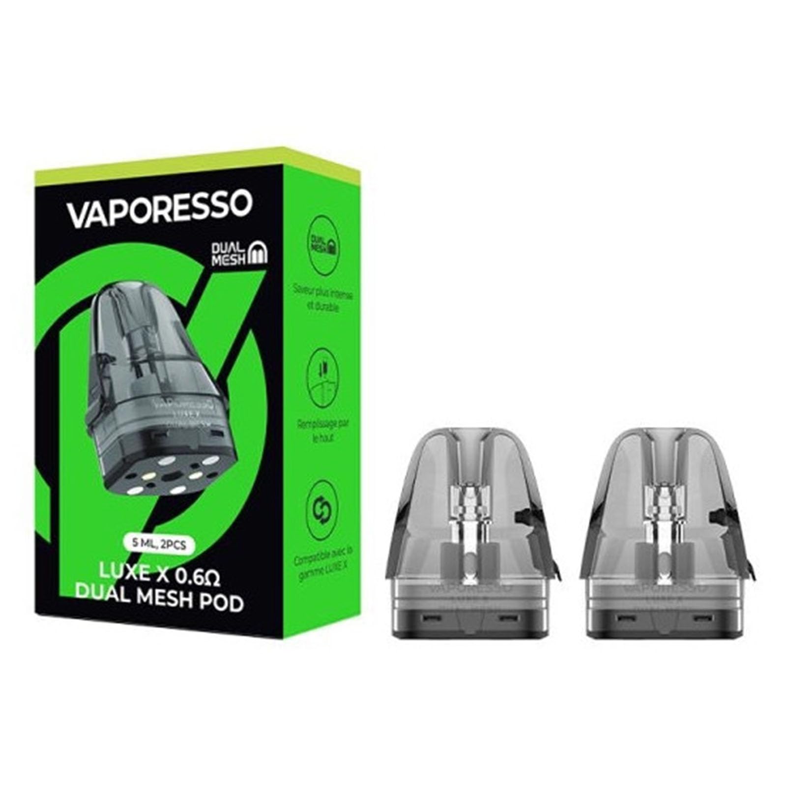 Vaporesso Luxe X Dual Mesh Pod 0.4/0.6 Top Filling Fit for Vaporesso LUXE Vaporesso Luxe X Dual Mesh Pod 0.4/0.6 Top Filling Fit for Vaporesso LUXE