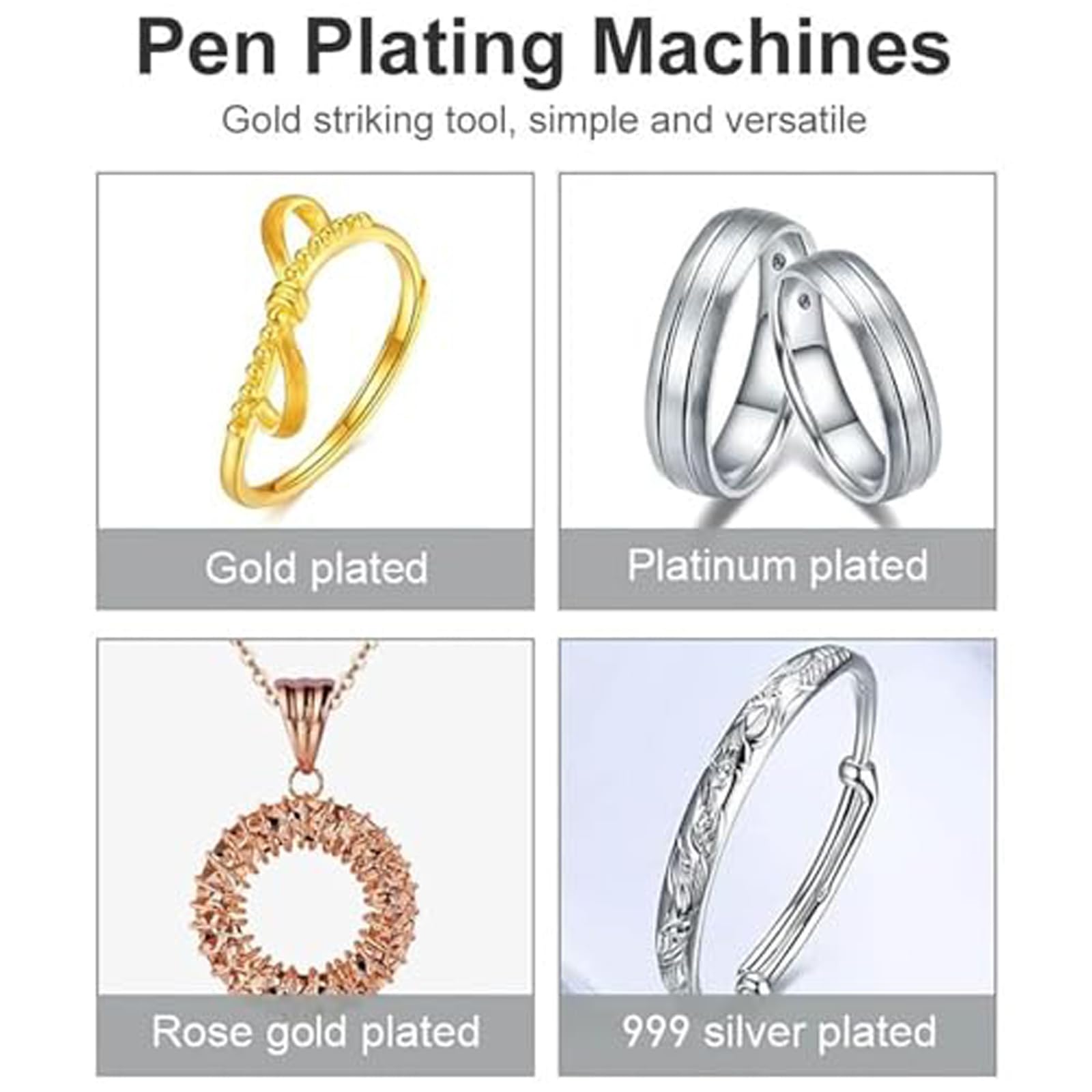 Stift-Elektroplattiergerät, Galvanisierwerkzeug für Schmuck