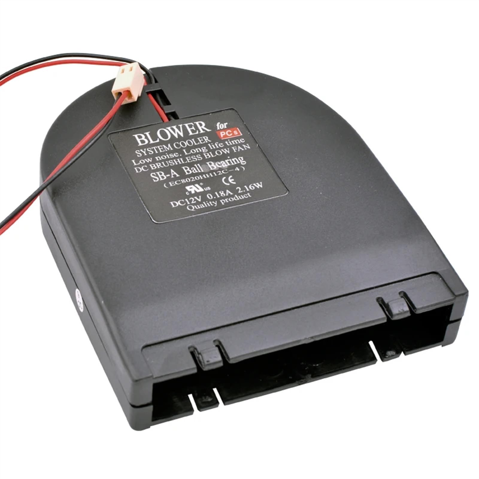 EC8020HH12C-4 11x9x2cm DC12V 0.18A 2.16W Ventola di Raffreddamento Laterale Fai da Te