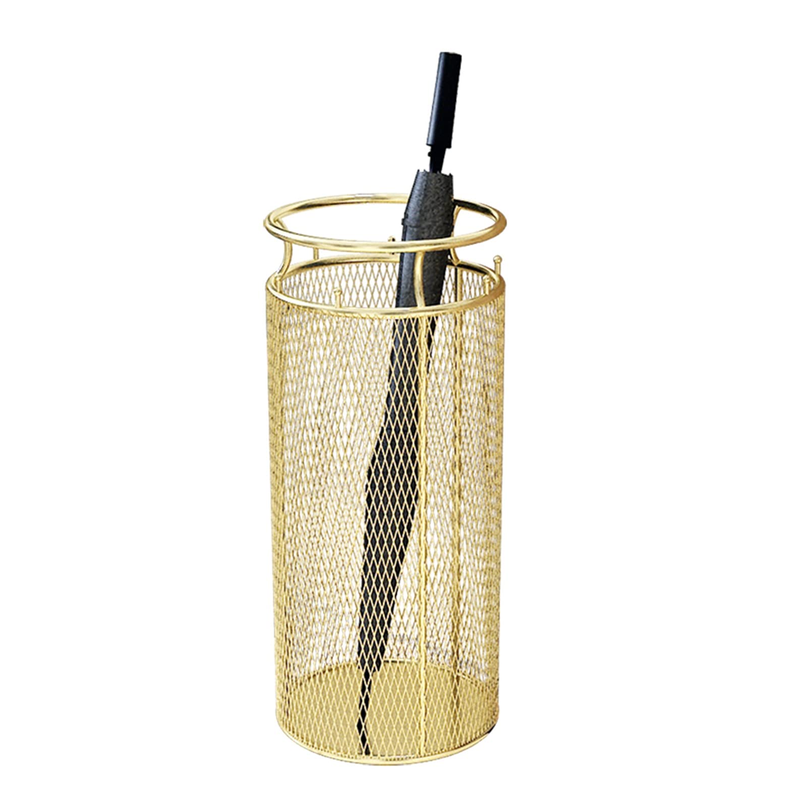 Porte-parapluies doré 30x70 cm étanche pour 10 parapluies