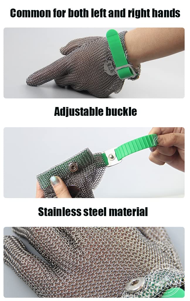 Guantes de protección Protectora de Clase 9, adecuados for la Cocina/jardín/Aventura al Aire Libre, común for Manos a la Izquierda y Derecha (Color : 2pcs/L)
