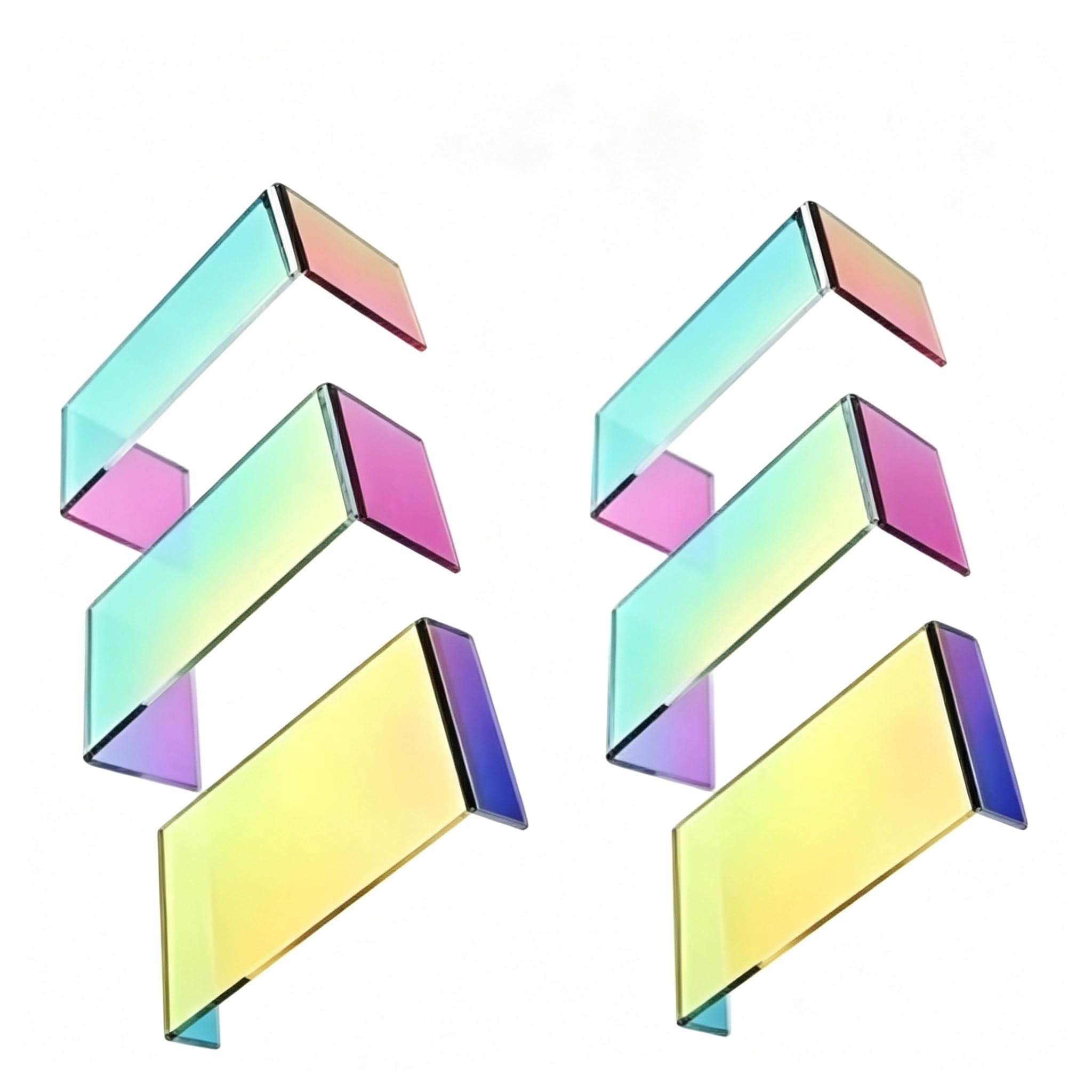 Acrylic Display Risers - 6 Pack Mix Colors -9 Acrylic Display Risers - 6 Pack Mix Colors -9