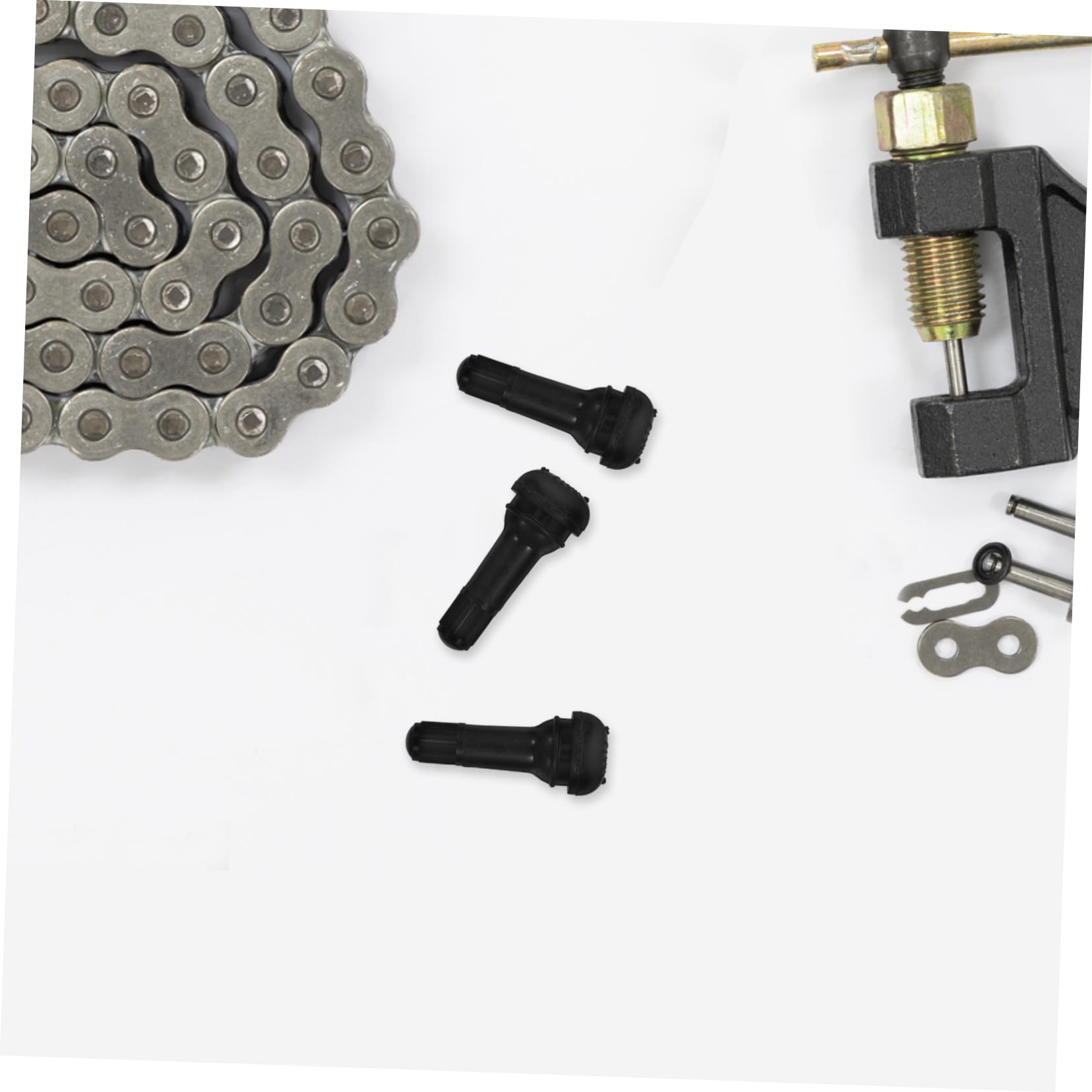 Amosfun Valvola Pneumatici Tr-413 in Gomma Nera, 200 Pezzi | Stelo Snap-in, Test Tenuta Verificato, per Auto e Automobile, Confezione da 200