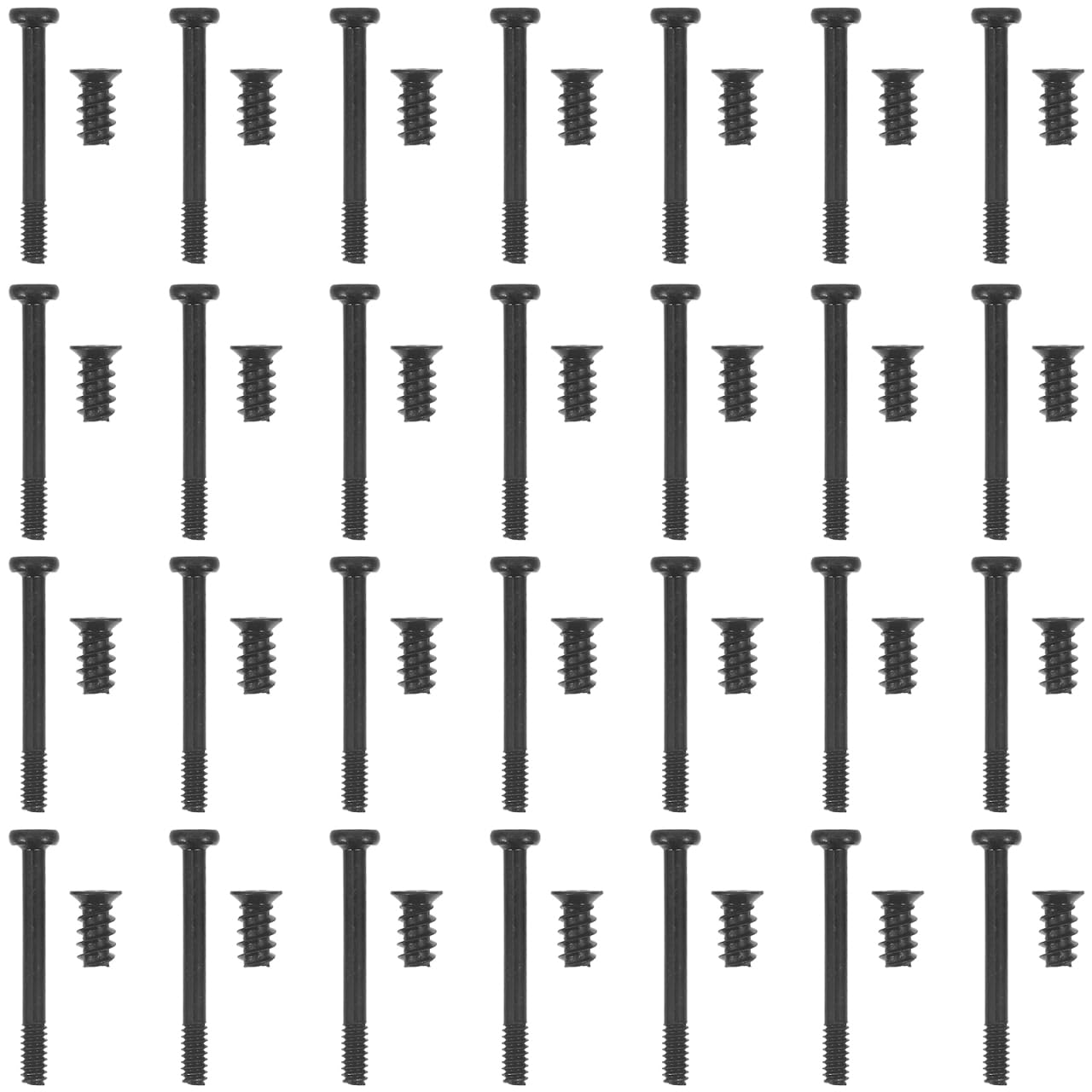 ULTECHNOVO Pc Case Fan Screw - Computer Cooling Fan Mount Screw Fan Case Screws Set, Flat Head Tapping Screw Set Long Short Screws (30pcs Long & 30pcs Short Screws Black)-image-44